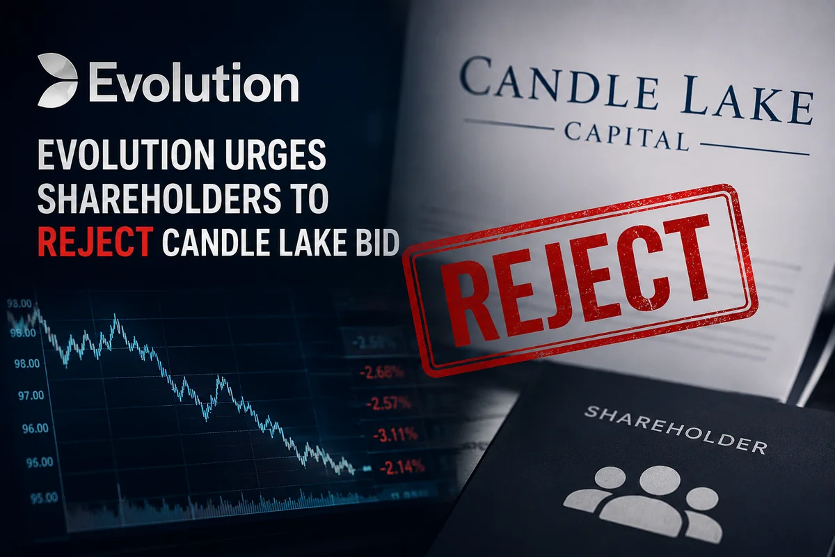 Evolution Board Tells Shareholders to Reject Candle Lake's SEK695 Bid